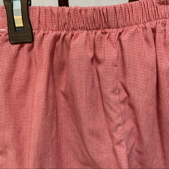 Red Gingham Elastic Shorts - Picture 2 of 2